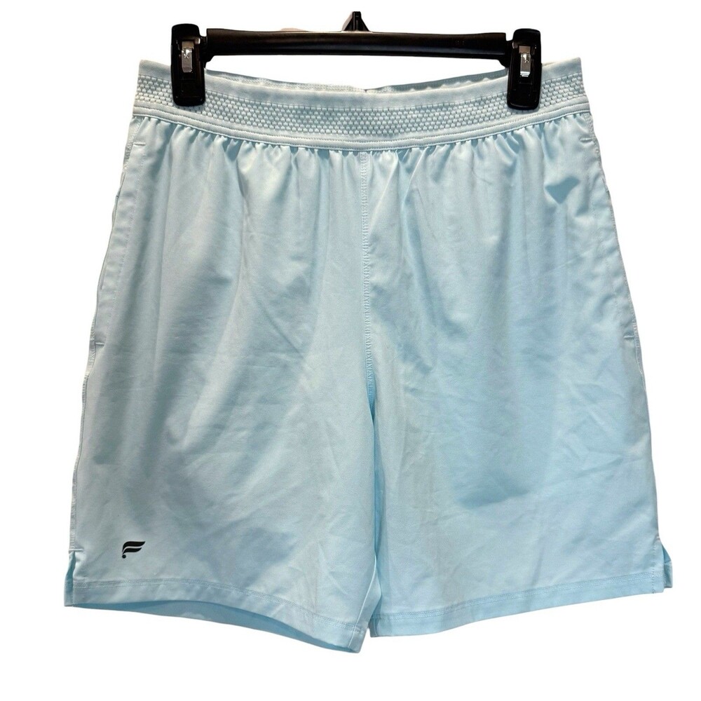 Men’s Fabletics Fundamental Shorts Size Small S Blue Sky Mesh Lined Athletic Gym